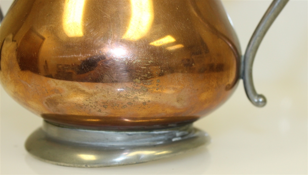 1904 Woodmont Golf Club Copper and Pewter Trophy Won by Mary Chopin