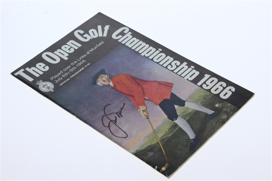 Jack Nicklaus Signed 1966 Open Championship at Muirfield Program JSA ALOA