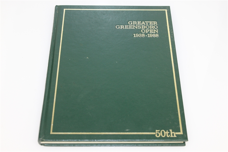 Greater Greensboro Open 50th Anniversary Book - 1938-1988 - Roth Collection