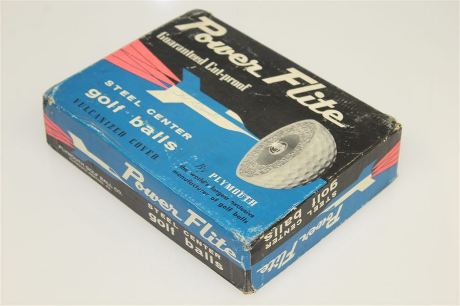 Plymouth Power Flite Steel Center Golf Balls - Three Sleeves and Original Box - Roth Collection