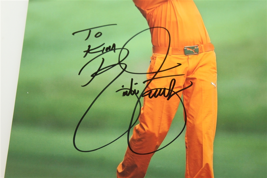 Rickie Fowler Signed 8 x 10 Photo Personalized 'To Kim' - Early Signature JSA ALOA