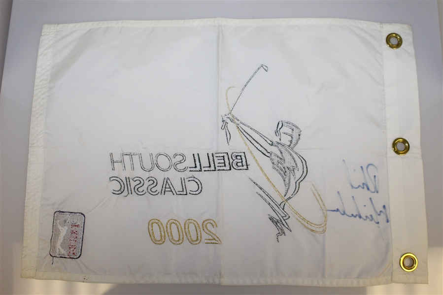 Phil Mickelson Signed 2000 BellSouth Classic Embroidered Flag JSA ALOA