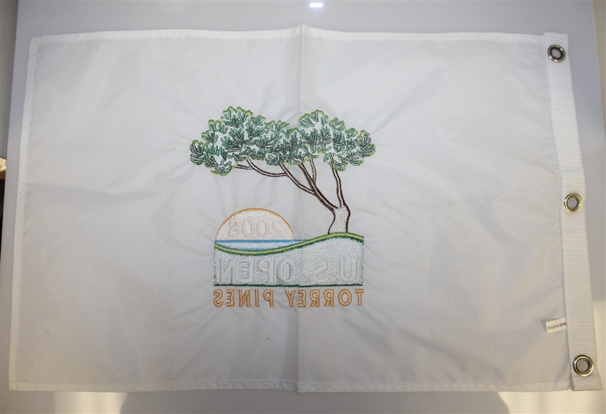 2008 Us Open at Torrey Pines Embroidered Flag - Tiger Last Major Win