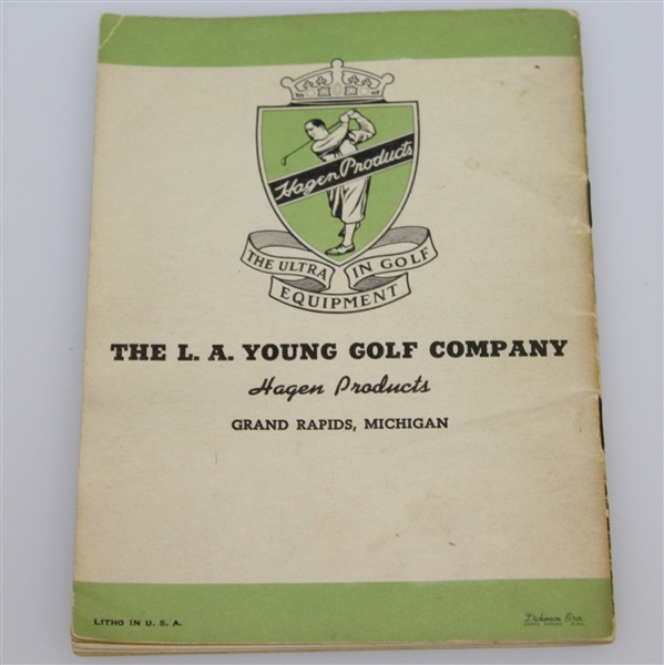 1930's Instructional Booklet Walter Hagen 'The How and Why of Golf'