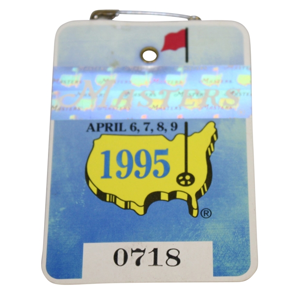 1995 Masters Tournament Badge #0718 - Ben Crenshaw Winner