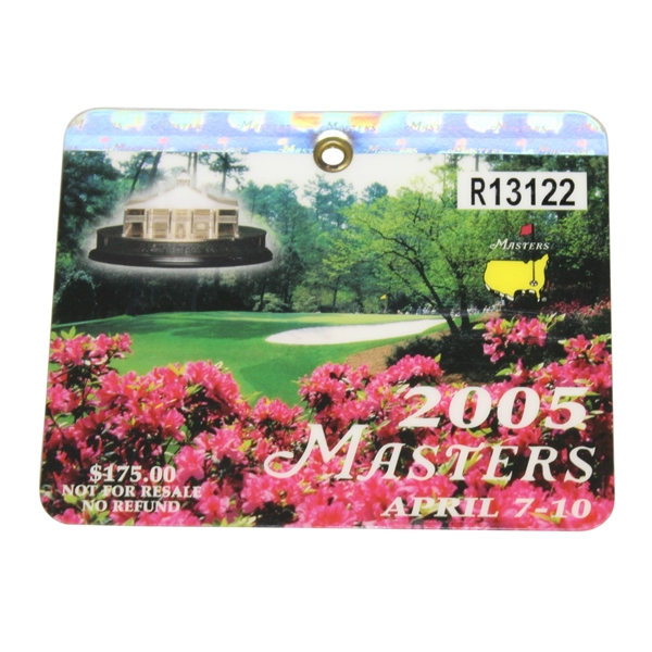 2005 Masters Tournament Badge #R13122 - Tiger Woods Winner