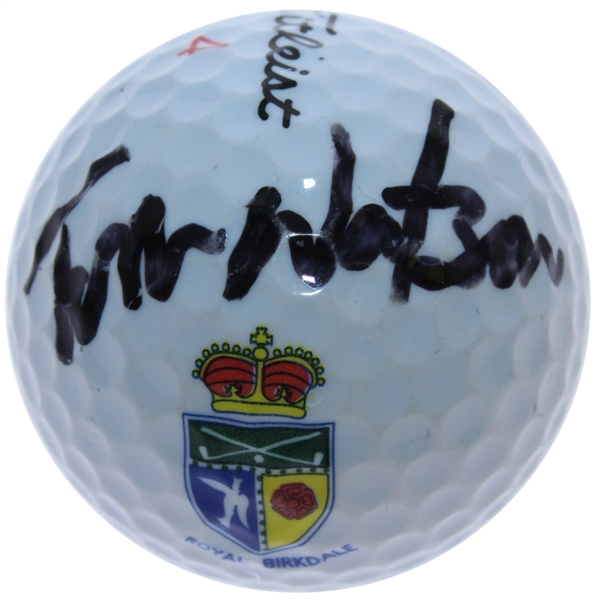 Tom Watson Signed Royal Birkdale Logo Golf Ball JSA ALOA