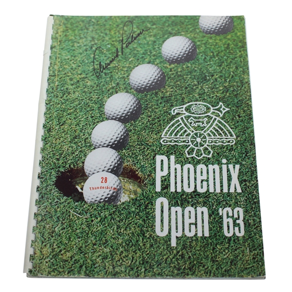 Arnold Palmer Signed 1963 Phoenix Open Program JSA ALOA
