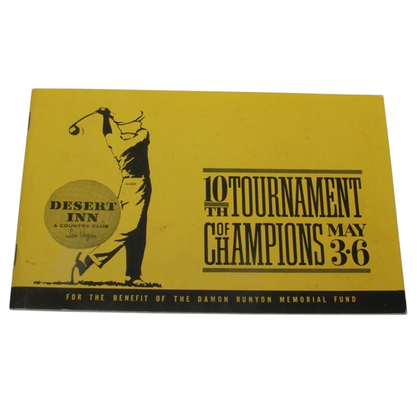 Multi Signed 1962 Tournament of Champions Program - Palmer, Snead, Middlecoff and More JSA ALOA