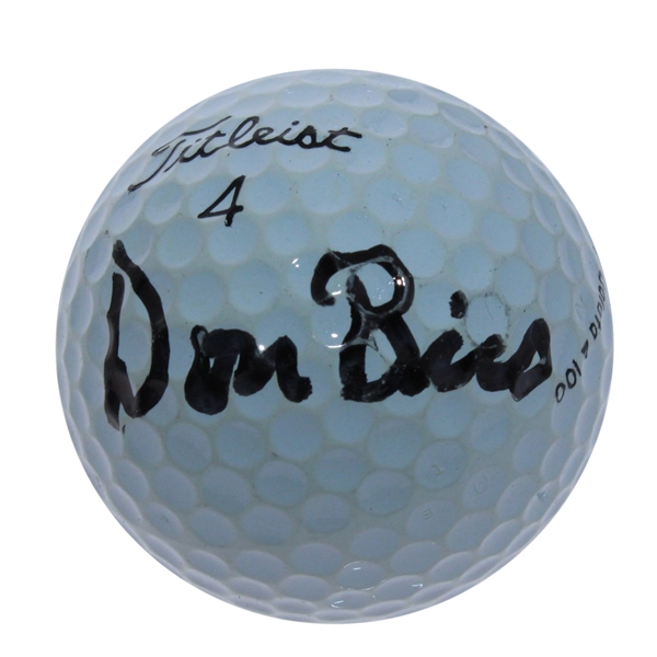 Don Bies Signed Golf Ball JSA ALOA