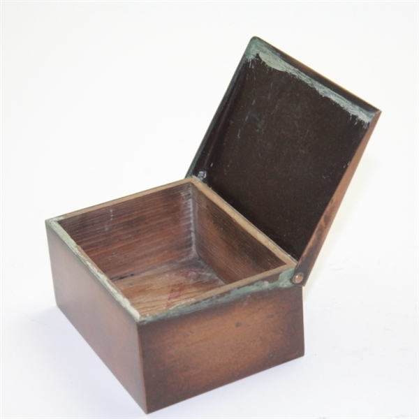Heintz Art Metal Shop Sterling Silver on Bronze Box with Hinged Lid