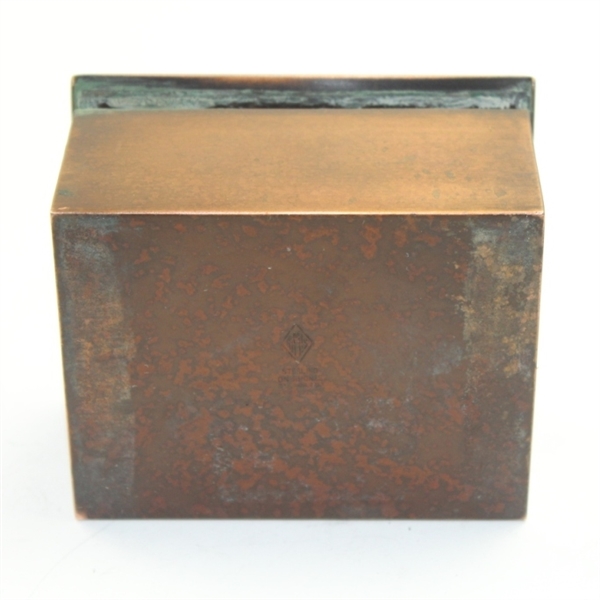 Heintz Art Metal Shop Sterling Silver on Bronze Box with Hinged Lid