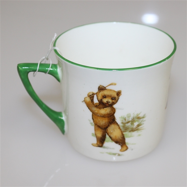 Golfing Bears Tea Pot, Cup, and Saucer