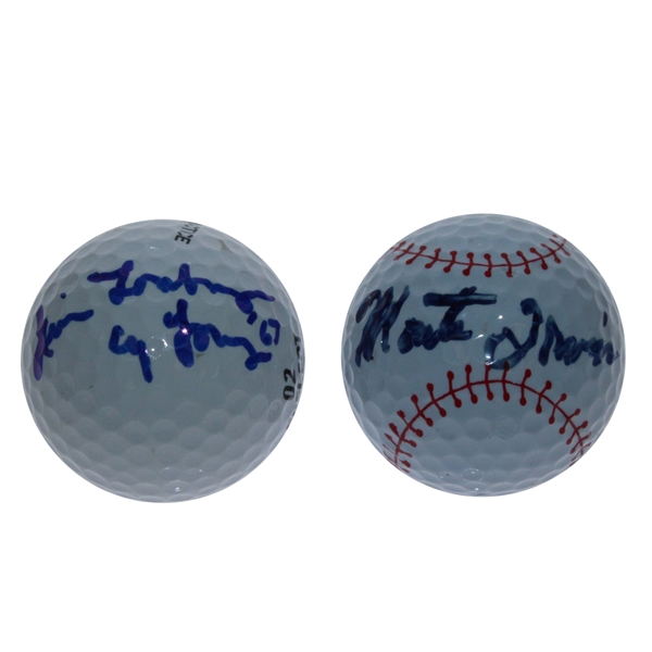 Monte Irvin (HOF) & Jim Lonborg ('67 Cy Young) Baseball Stars Signed Golf Balls JSA ALOA