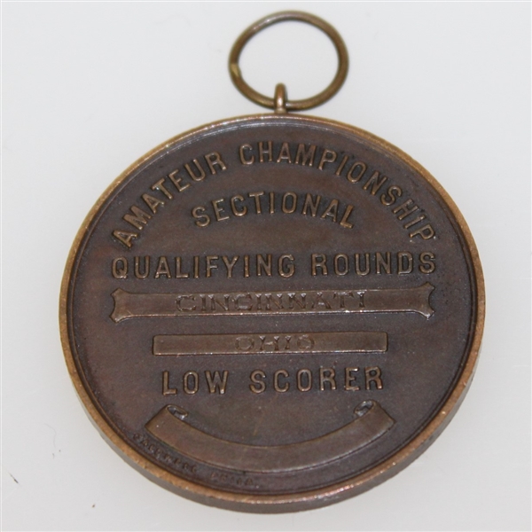 1939 US Amateur Championship Sectional Qualifying Rd Low Scorer Medal - Cincinnati, Ohio