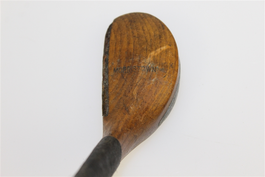 Circa 1895 Morristown Transitional Splice Neck Driver with Leather Insert - Shaft Stamp