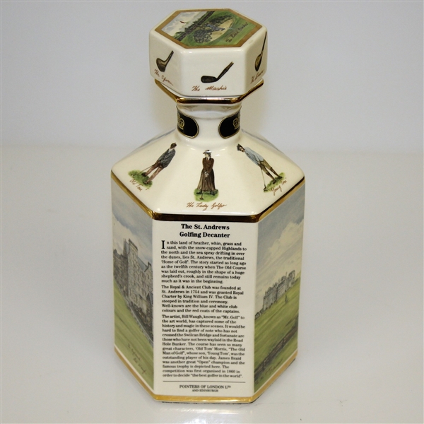 St. Andrews Whisky Golfing Collectors Series Decanter by Pointers of London & Edinburgh