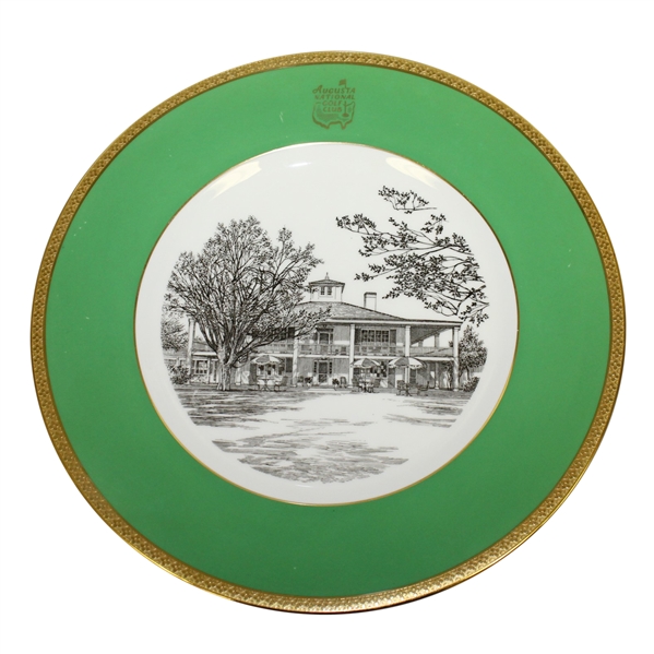 Augusta National Clubhouse Wedgwood Bone China Ltd Ed Plate #111 - Gifted to Bobby Jones' Son Robert Tyre III