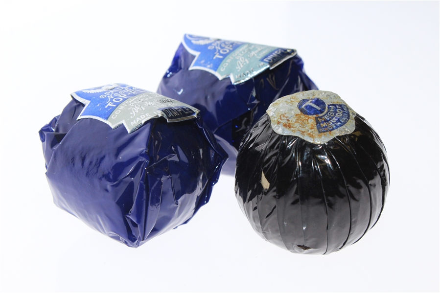 Silver King Mesh & Two Spalding Needled Top-Flite Original Wrapped Golf Balls