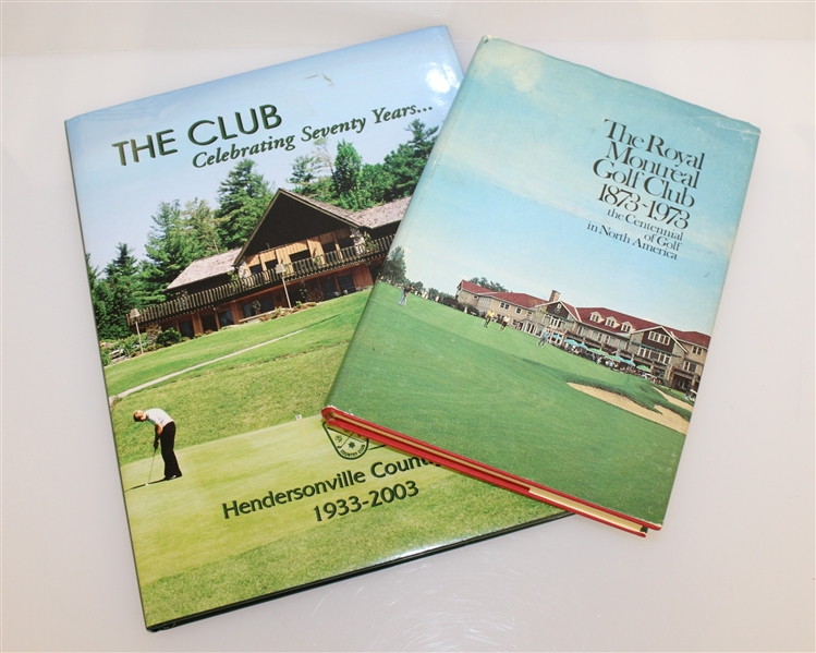 Five History of Golf Clubs Books - Muirfield, Baltusrol, Onwentsia, Hendersonville, & Royal Montreal - Roth Collection