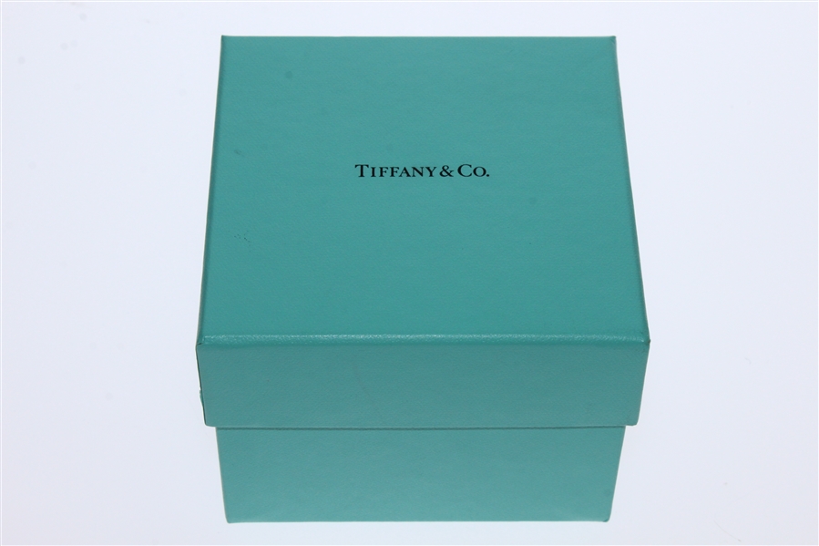 Tiffany and Co. Masters Undated Crystal Golf Ball Paperweight in Original Tiffany Box