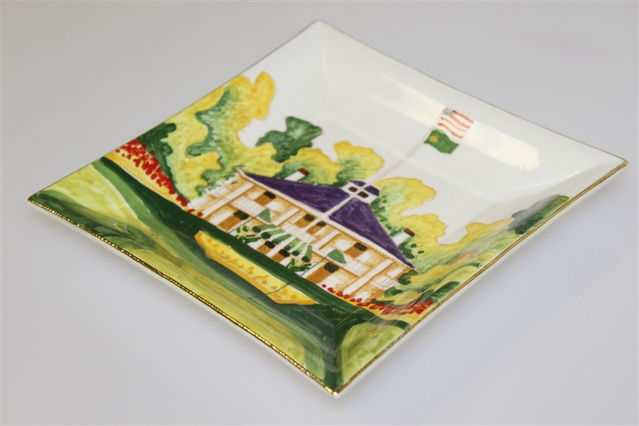 Augusta National Clubhouse Hand Painted Ceramic Masters Dish - Made in Italy