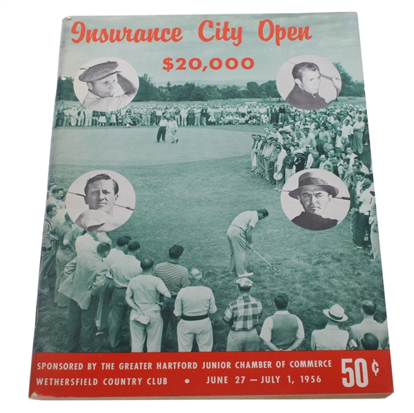 1956 Insurance City Open Program - Arnold Palmer 2nd Career Win!