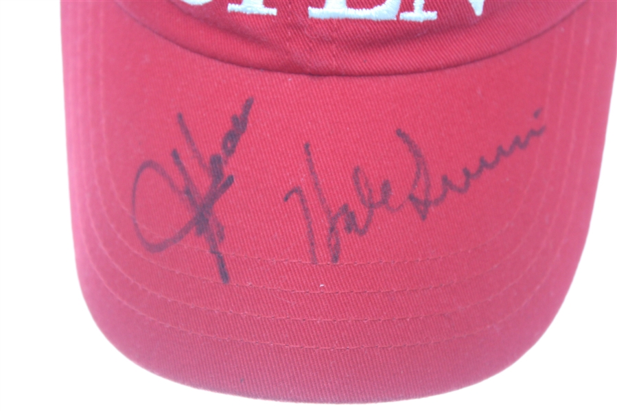Arnold Palmer, Hale Irwin, and Jay Haas Signed 2004 US Senior Open Hat JSA ALOA