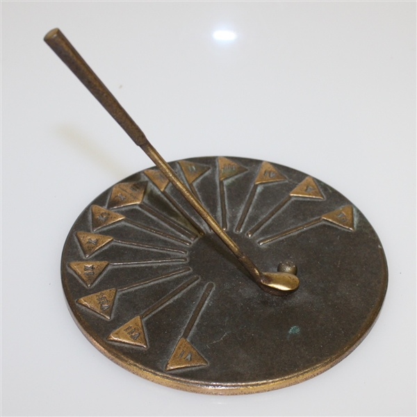 Vintage Bronze Sun Dial - Club and Ball Featured