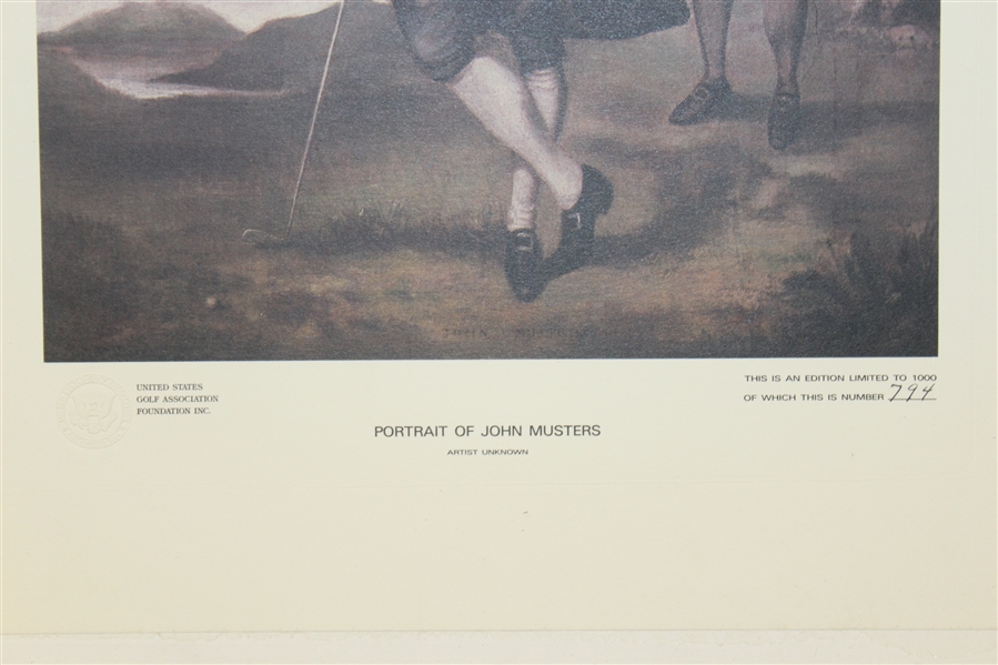 Ltd Ed USGA Print Portrait of John Musters # 794/1000 - Matted