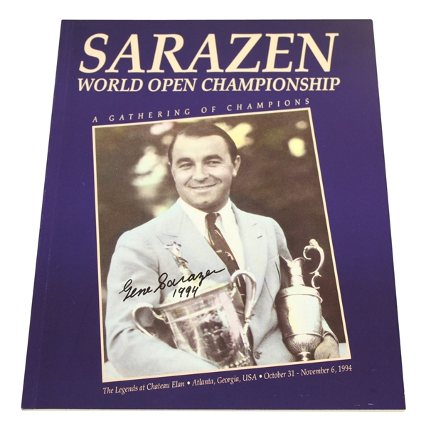 Gene Sarazen Signed 1994 Sarazen World Open Program JSA ALOA
