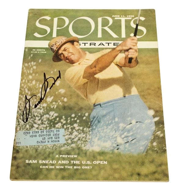 Sam Snead Signed June 11, 1956 Sports Illustrated Magazine JSA ALOA