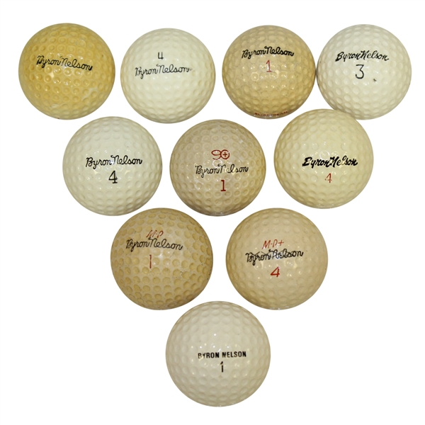 Ten Byron Nelson Signature Model Golf Balls