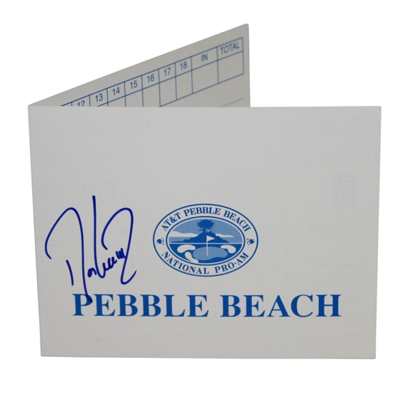 Davis Love III Signed Pebble Beach AT&T Official Scorecard JSA ALOA