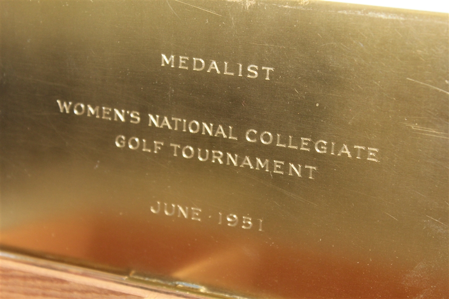 1951 Women's NCAA Golf Bronze Medalist Trophy - R. Wayne Perkins Collection