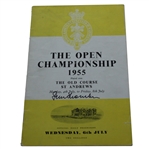 Peter Thomson Signed 1955 Open Championship at St. Andrews Program - Wednesday JSA ALOA
