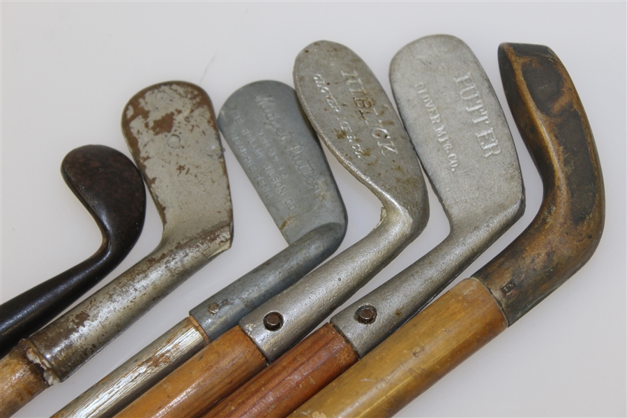 Six Classic Miniature Golf Clubs