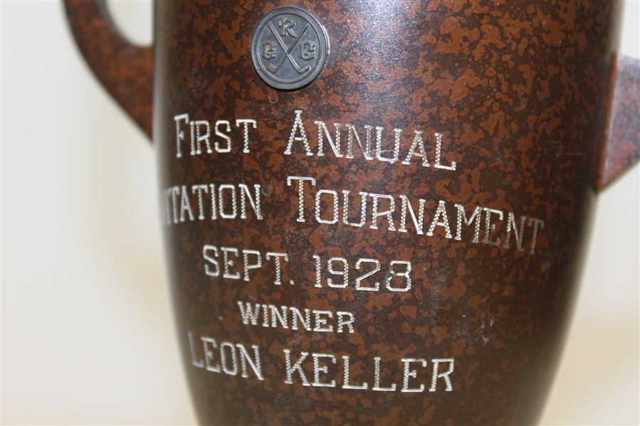1923 First Annual Invitation Winner Heintz Sterling on Bronze Trophy - Leon Keller