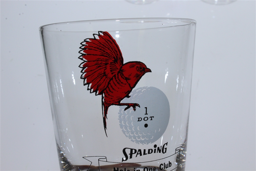 Spalding Dot Hole-in-One Club Set of Four Glasses - Unused