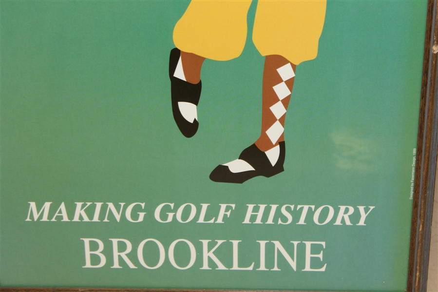 1999 Ryder Cup at Brookline 'Making Golf History' Poster - Framed