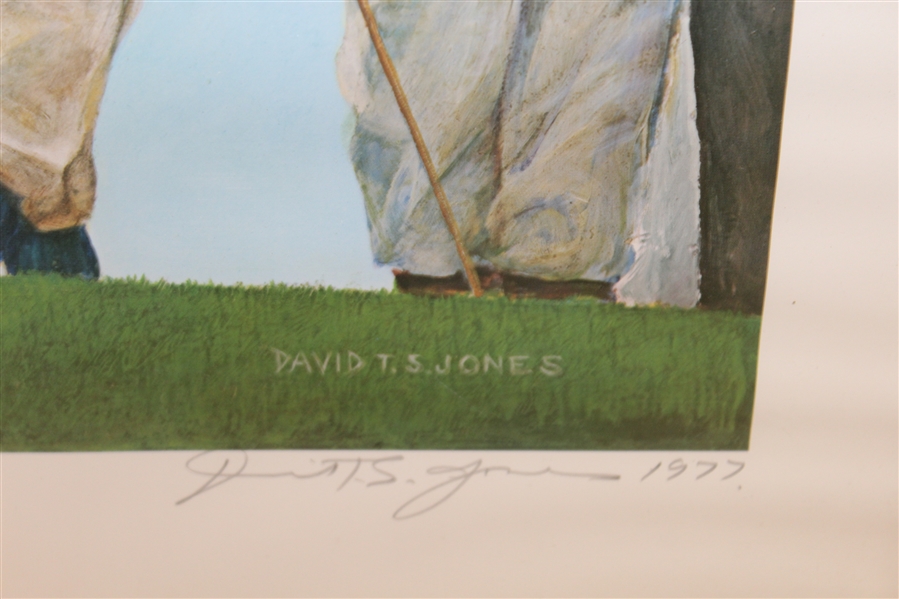 Bobby Jones 'Emperor of Golf' Ltd Ed Print Signed by Artist David T. Jones - Framed