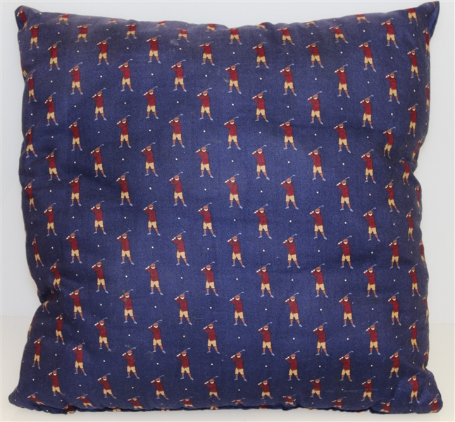 Turn of the Century Golfers Depicted on Pillow - Al Kelley Collection