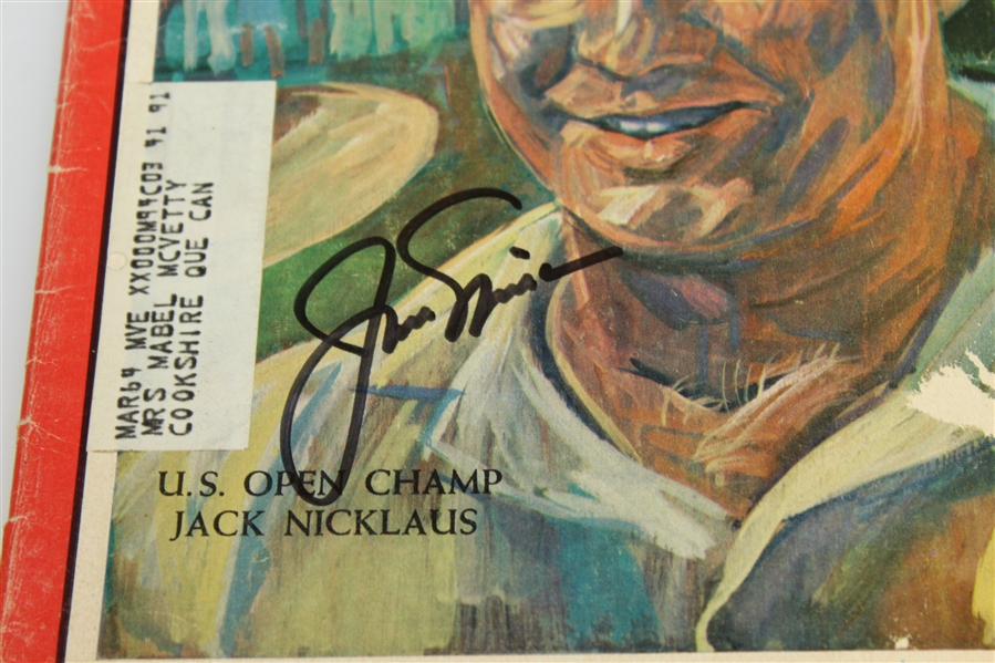Jack Nicklaus Signed Time Magazine Canada Edition June 29, 1962 - Al Kelley Collection JSA #P36677