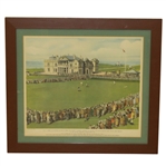 R.T. Jones Putting Against Cyril Tolley at 1930 British Amateur - Framed