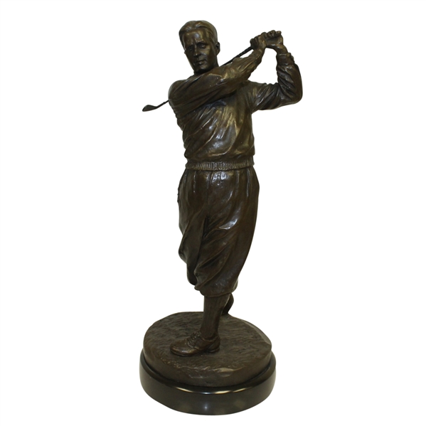 Bobby Jones Bronze Statue by Ron Tunison - Stands Over a Foot Tall