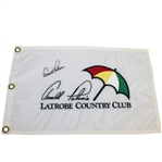 Arnold Palmer Signed Latrobe Country Club Embroidered Flag JSA ALOA