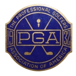 1932 PGA Championship Qualifier Badge - Olin Dutra Win