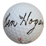 Ben Hogan Signed Hogan 392LS Golf Ball JSA FULL Letter #Z51705