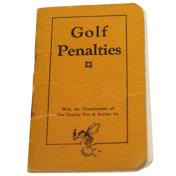 Golf Penalties Booklet by The Dunlop Tire & Rubber Co.