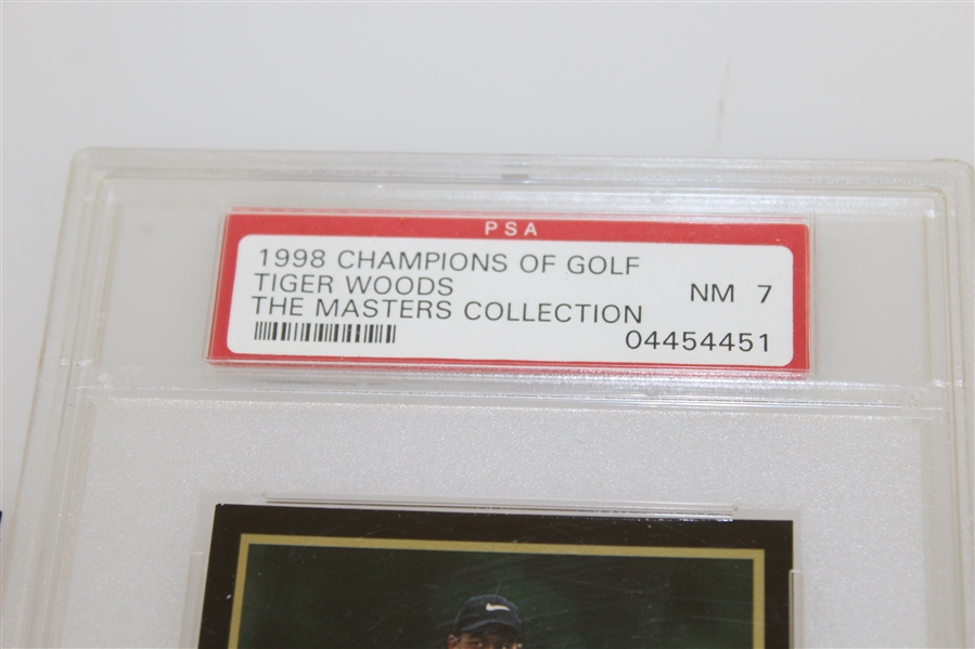 Tiger Woods NM7, Arnold Palmer, & Ben Hogan The Masters Collection Cards